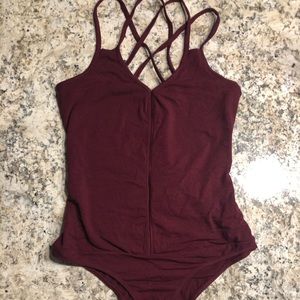 Maroon Body Suit